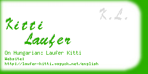 kitti laufer business card